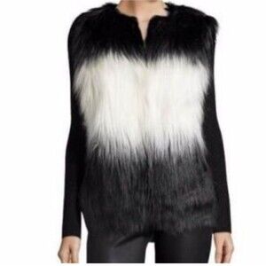 Design History Black & White Sweater Jacket Women's Sz S - NWT